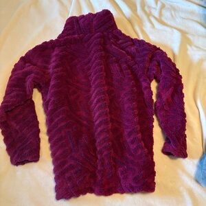 Eddie Bauer Fuchsia Plush pullover